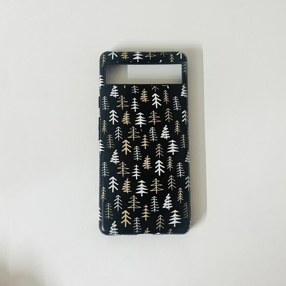 🌲 Google Pixel 6A Hard-Shell Back Cover Phone Case (Pine Trees) - Picture 1 of 5